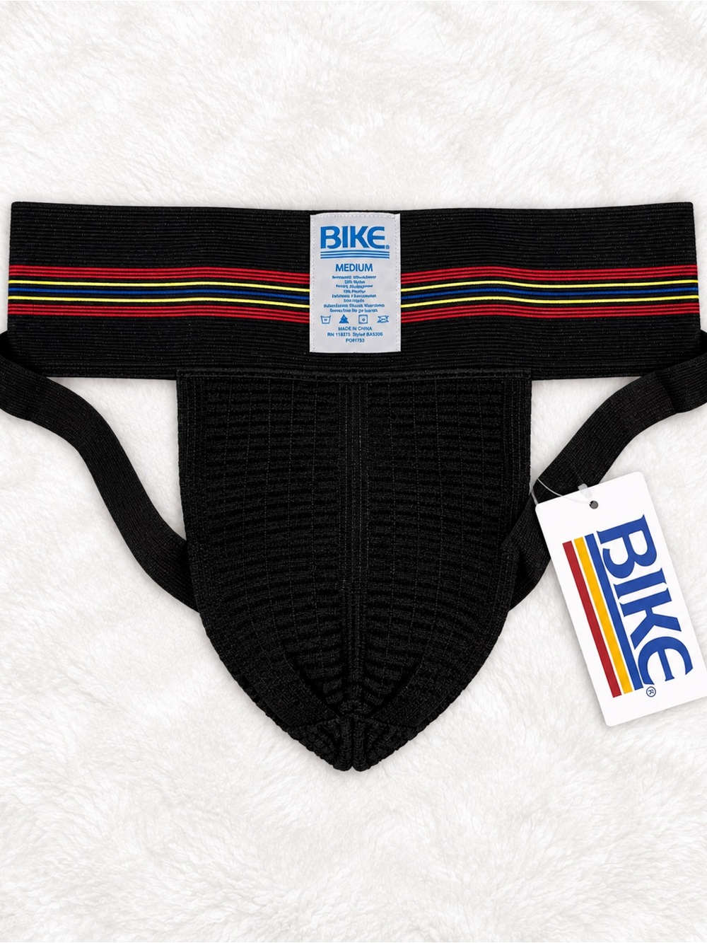 BIKE Original #10 Jockstrap Black Men’s Medium NWT BAS306